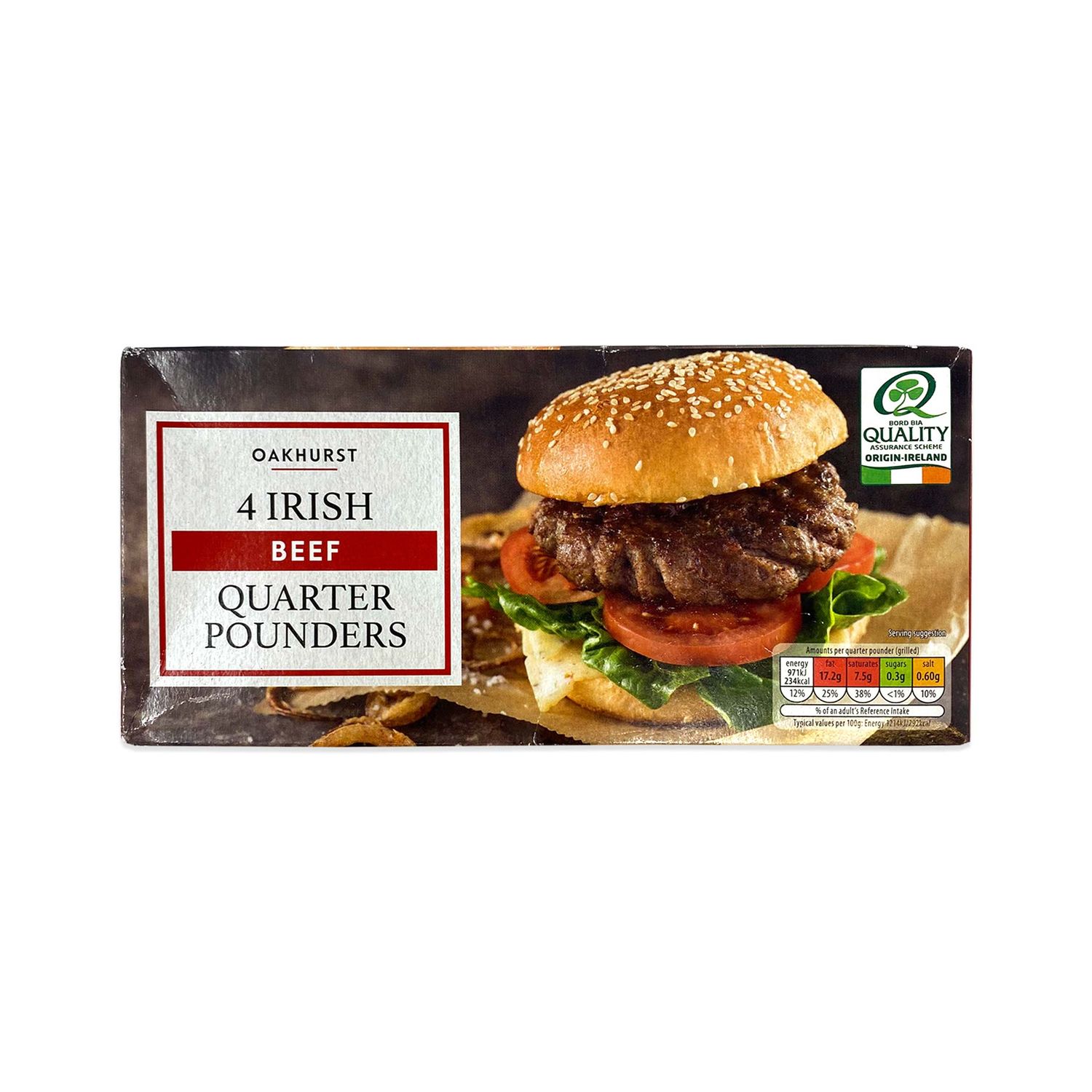 4 Irish Beef Quarter Pounders 454g Oakhurst ALDI IE